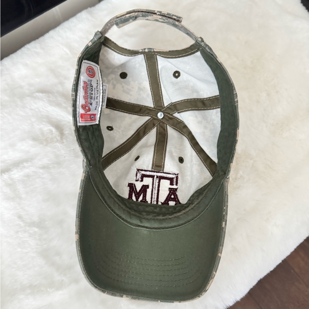Texas A&M Camouflage Logo Baseball Cap - Digital Camo Green - Picture 4 of 5
